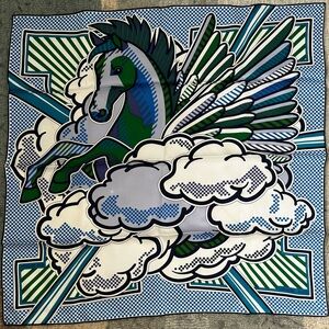 Hermes Pegase Pop carre 45 collectors scarf